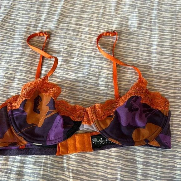 Elle Macpherson intimates lace sheer mesh floral underwire bra - Picture 3 of 7